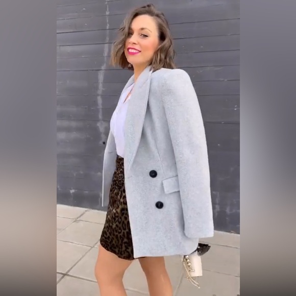 Zara Tailored Double Breasted coat - Picture 6 of 16